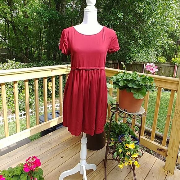 Forever 21 Dress Burgundy Pullover Medium NWT - Picture 1 of 4